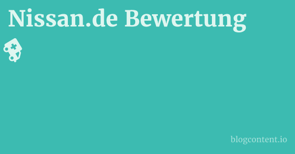Nissan.de Bewertung 1 by Partners