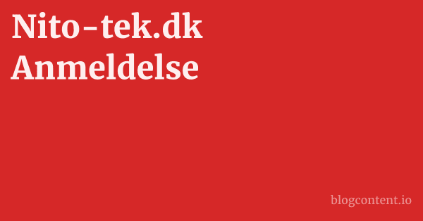 Nito-tek.dk Anmeldelse 1 by Partners
