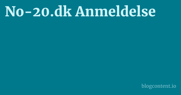 No-20.dk Anmeldelse 1 by Partners