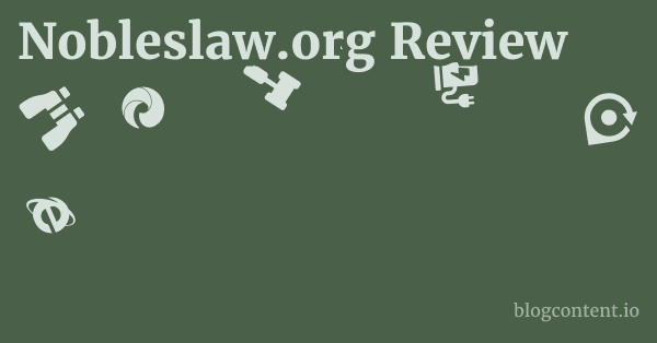Nobleslaw.org Review 1 by Partners