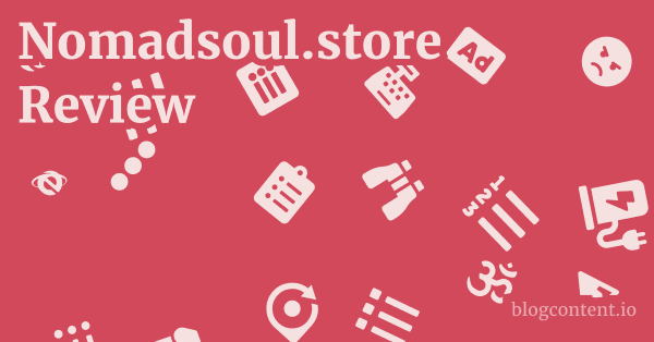 Nomadsoul.store Review 1 by Partners