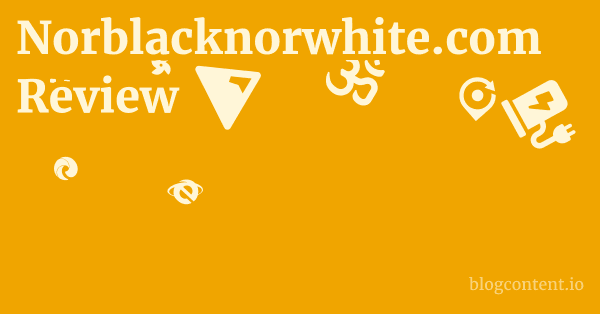 Norblacknorwhite.com Review 1 by Partners