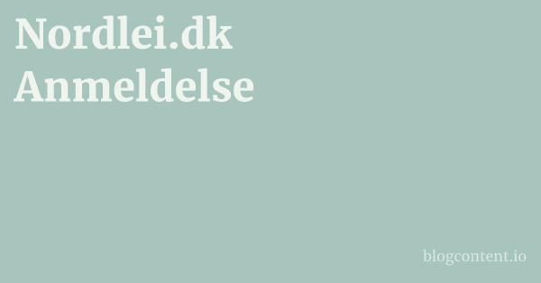 Nordlei.dk Anmeldelse 1 by Partners