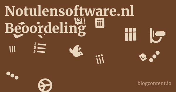 Notulensoftware.nl Beoordeling 1 by Partners