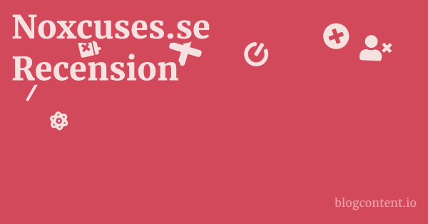 Noxcuses.se Recension 1 by Partners