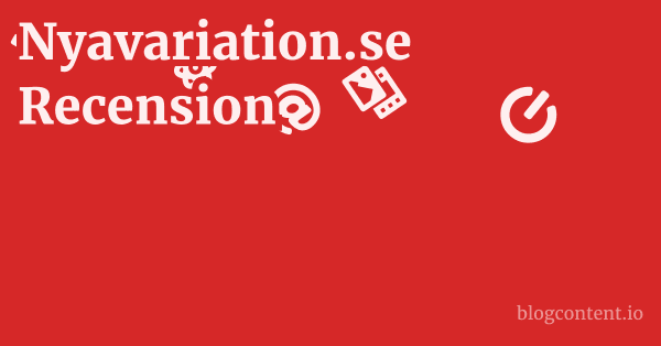 Nyavariation.se Recension 1 by Partners