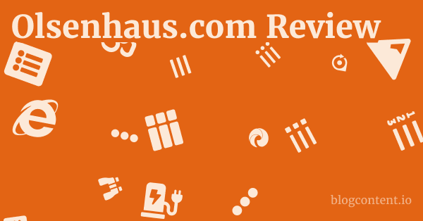 Olsenhaus.com Review 1 by Partners