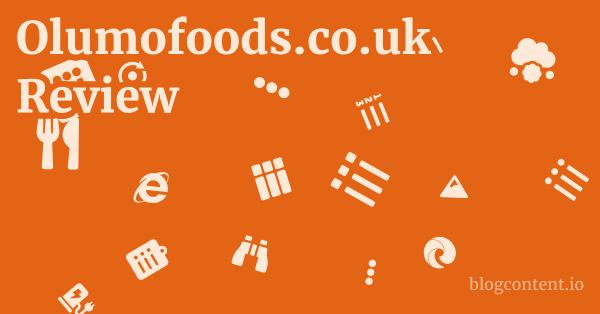 Olumofoods.co.uk Review 1 by Partners