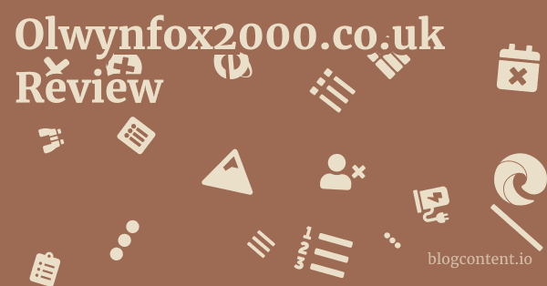 Olwynfox2000.co.uk Review 1 by Partners