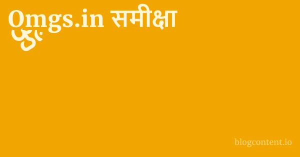 Omgs.in समीक्षा 1 by Partners