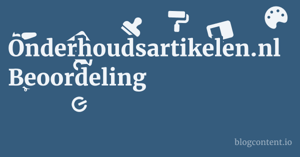Onderhoudsartikelen.nl Beoordeling 1 by Partners