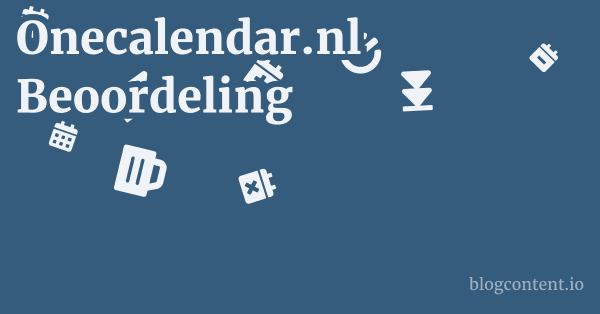 Onecalendar.nl Beoordeling 1 by Partners