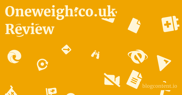 Oneweigh.co.uk Review 1 by Partners