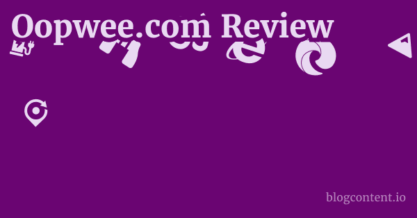 Oopwee.com Review 1 by Partners