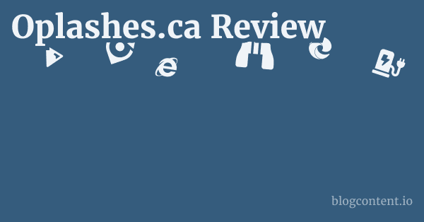 Oplashes.ca Review 1 by Partners