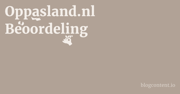 Oppasland.nl Beoordeling 1 by Partners