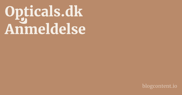 Opticals.dk Anmeldelse 1 by Partners