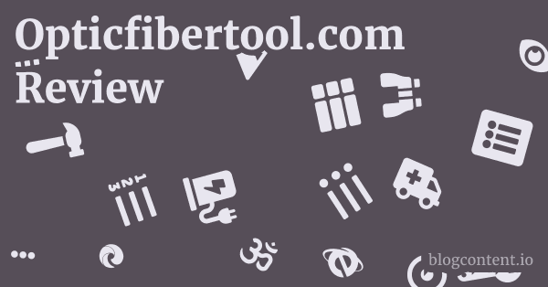 Opticfibertool.com Review 1 by Partners