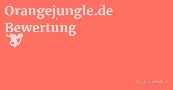 Orangejungle.de Bewertung 1 by Partners