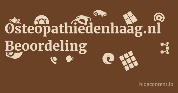 Osteopathiedenhaag.nl Beoordeling 1 by Partners