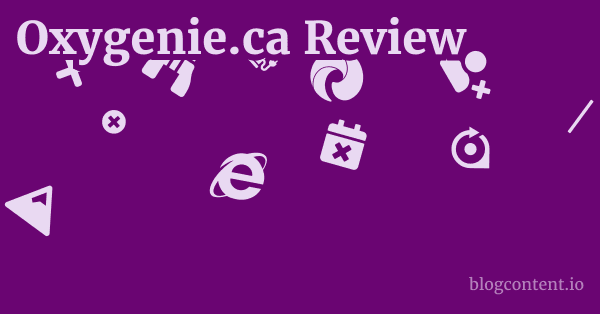 Oxygenie.ca Review 1 by Partners
