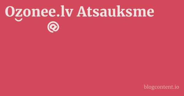 Ozonee.lv Atsauksme 1 by Partners