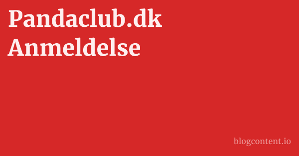 Pandaclub.dk Anmeldelse 1 by Partners
