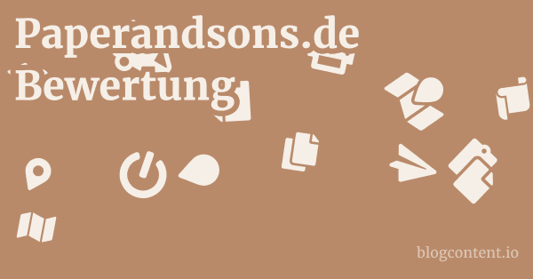 Paperandsons.de Bewertung 1 by Partners