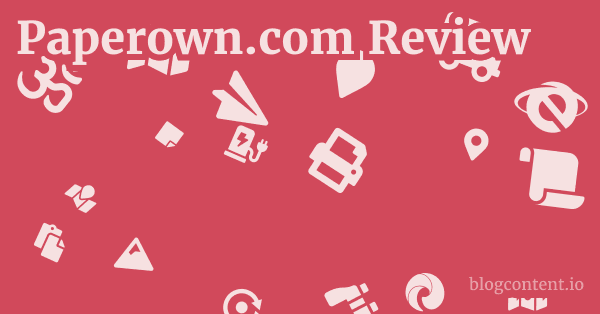 Paperown.com Review 1 by Partners