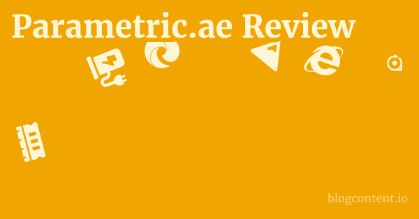 Parametric.ae Review 1 by Partners