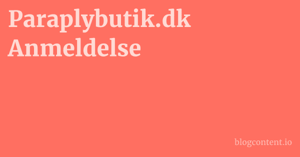 Paraplybutik.dk Anmeldelse 1 by Partners