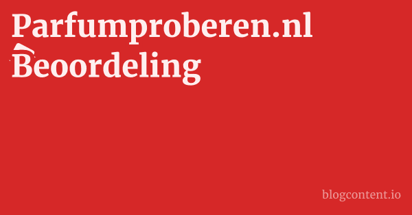 Parfumproberen.nl Beoordeling 1 by Partners