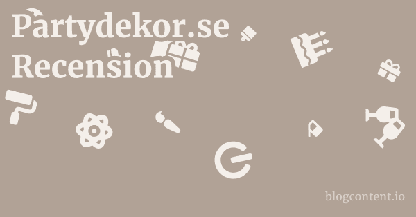 Partydekor.se Recension 1 by Partners