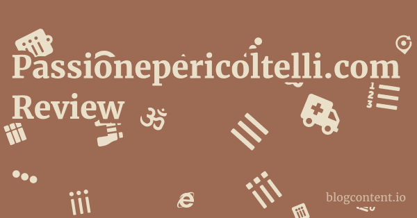 Passionepericoltelli.com Review 1 by Partners