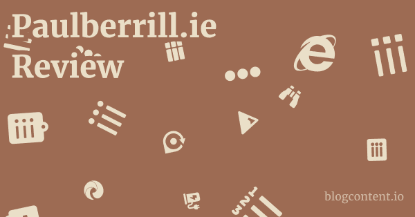 Paulberrill.ie Review 1 by Partners