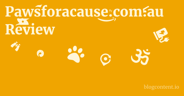 Pawsforacause.com.au Review 1 by Partners