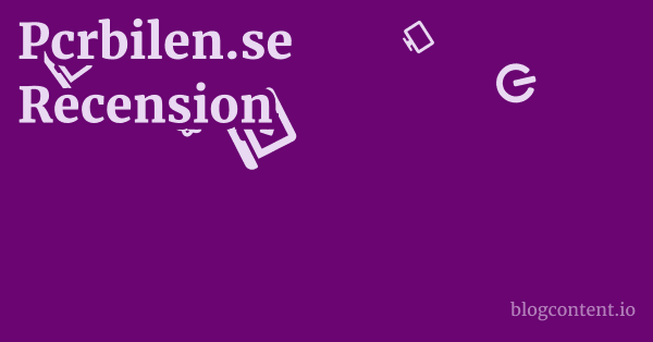 Pcrbilen.se Recension 1 by Partners