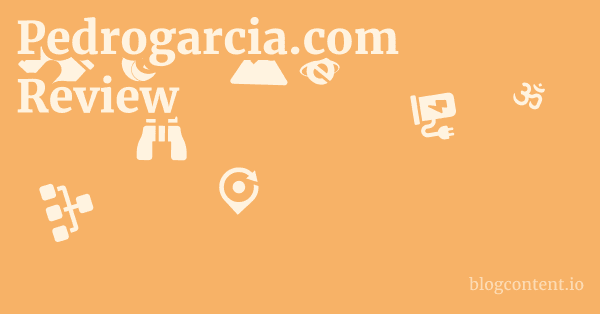 Pedrogarcia.com Review 1 by Partners