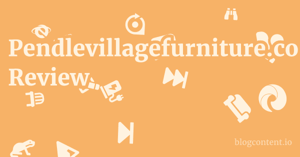 Pendlevillagefurniture.co.uk Review 1 by Partners