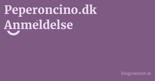 Peperoncino.dk Anmeldelse 1 by Partners