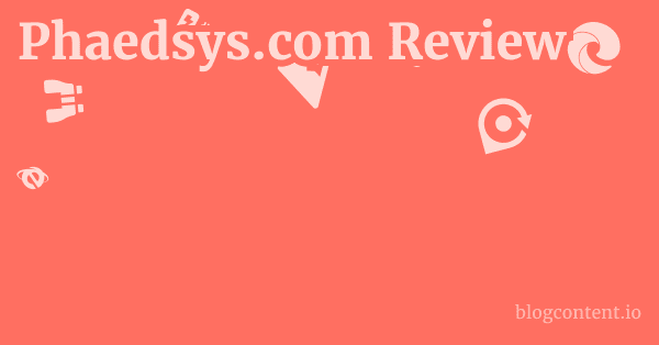 Phaedsys.com Review 1 by Partners