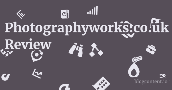 Photographyworks.co.uk Review 1 by Partners
