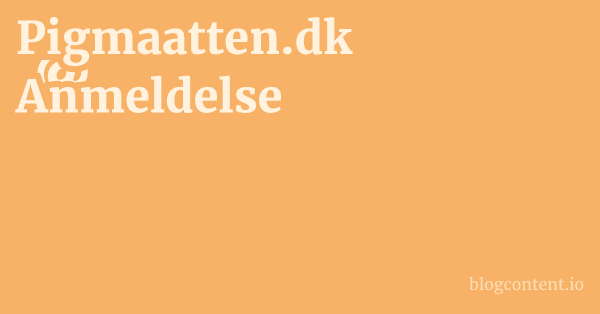 Pigmaatten.dk Anmeldelse 1 by Partners