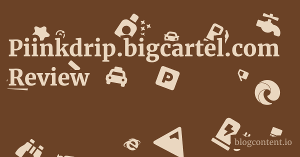 Piinkdrip.bigcartel.com Review 1 by Partners