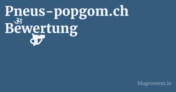 Pneus-popgom.ch Bewertung 1 by Partners