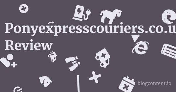 Ponyexpresscouriers.co.uk Review 1 by Partners