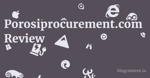 Porosiprocurement.com Review 1 by Partners