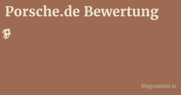 Porsche.de Bewertung 1 by Partners