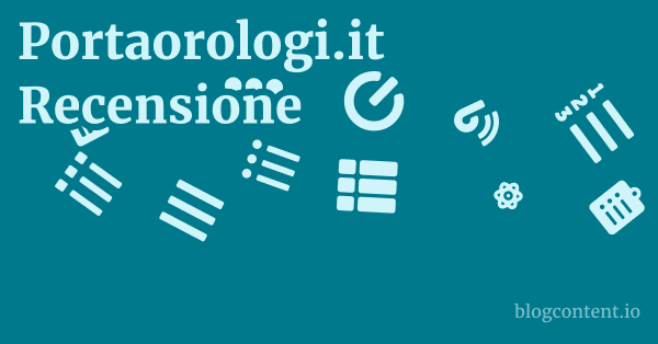 Portaorologi.it Recensione 1 by Partners