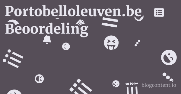 Portobelloleuven.be Beoordeling 1 by Partners